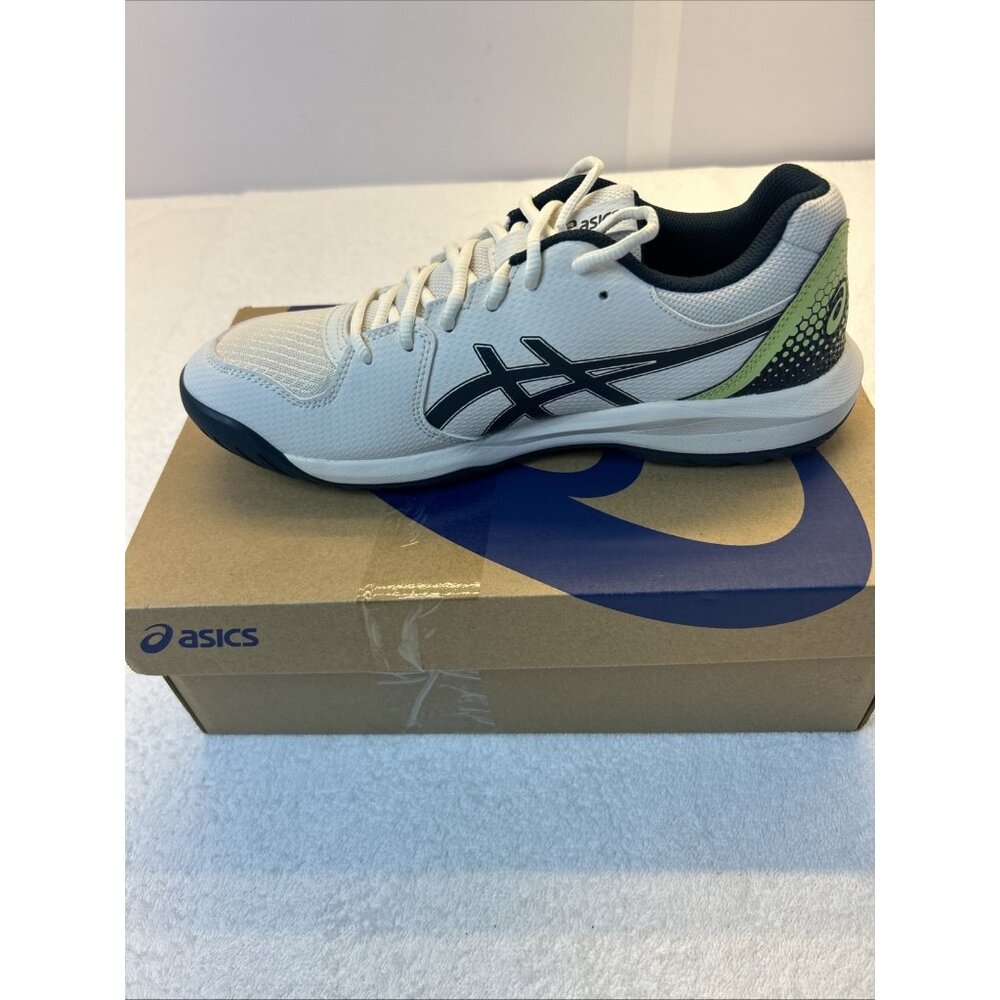 Asics Gel-Dedicate 8 Pickleball Sneakers White/Lime/Navy Men Sz 9.5 NEW